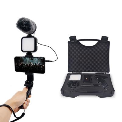 China PORTABLE Smartphone Video Microphone Kit for tik tok Video Recording, LED Video Conferencing Lighting Vlogging Kit for sale