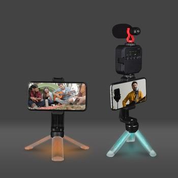 China PORTABLE Professional Mobile Phone Tripod Mini Tripod Camera Stand RGB Tripod Desktop Stand for sale