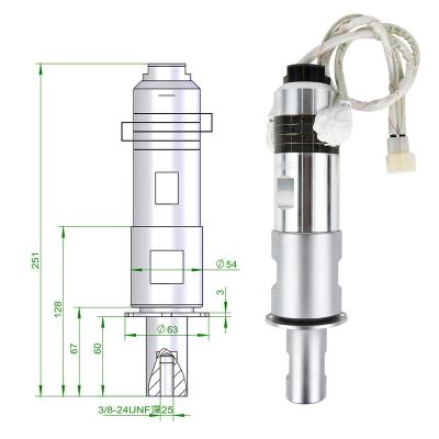 China 20k 1500w 15k 2600w Ultrasonic Welding Machine High Frequency Transducer Converter Ultrasonic Welding Machine Transducer for sale