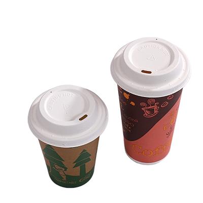 China Non Spill 80mm Factory Direct Disposable Biodegradable Sugarcane Bagasse Paper Coffee Cup Lid for sale