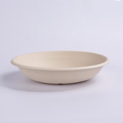 China Hotel Restaurant Home Biodegradable And Compostable Sugar Cane Pulp Salad Bowl 24OZ for sale