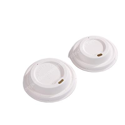 China Traditional Professional Manufacturing Bagasse Sugar Cane Disposable Coffee Cup Lid 90mm for sale