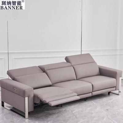 China BN Leather Functional Sofa Metal Frame Modern Minimalist Usb Electric Sofa Combination Recliner Sectional Modern Sofa for sale