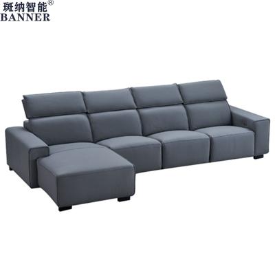 China BN Italian Living Room Smart Sofa Function Modern Left And Right Corner Napa Leather Electric Functional Recliner Sofa for sale