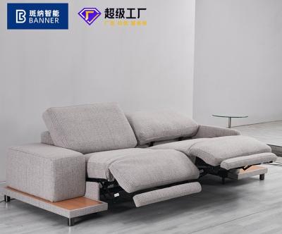 China BN Electric Smart Double Function Sofa Edge Glass Tea Table Storage Cinema Sofa Combination Furniture for sale