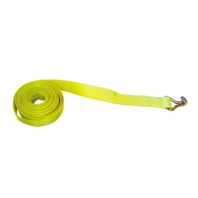 China Two Strap Winch Strap Tow Strap Winch Strap Truck Heavy Duty Tow Rope with Double J-Hook or Forged Triangle for sale