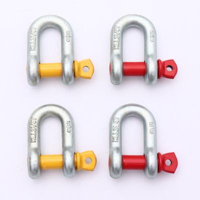 China Heavy Industry G210 Shackle US Type 3/16 Inch 1 Inch DEE Shackle Screw Pin Chain Shackles for sale