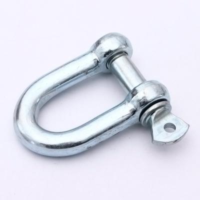 China Heavy Industry European Dee Shackle Large D Type Electronic Galvanized Shackle for sale