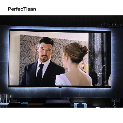 China 4K HD Projection Screen PerfecTisan Hard Projection Screens For Cinema 150 160 Inch 93% Laser Projector Screen Home Ambient Light Rejection View Angle for sale