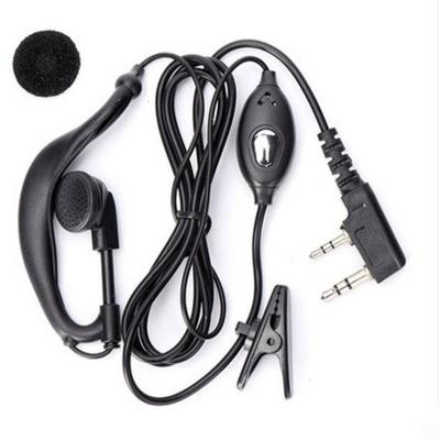 China Intercom headphones Intercom headset 2-pin headphone microphone lapel clip fits MOTOROLA intercom earbuds for sale