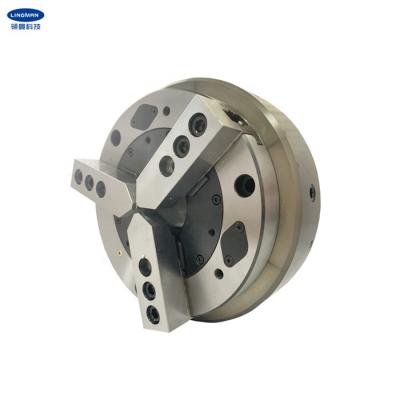 China Big Stroke Steel Front Mounted Pneumatic Chuck For CNC Lathe Machine for sale