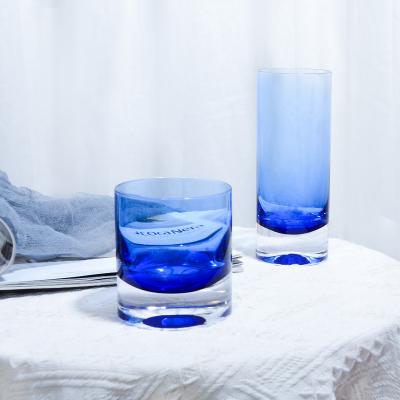 China Wholesale Handmade Crystal Color Glass Tumblers Samlife Glass Tumblers for sale