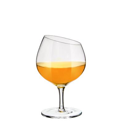 China Wholesale Crystal Slanted Brandy Cognac Snifter Glasses Color Brandy Cognac Snifter Glasses Samlife for sale