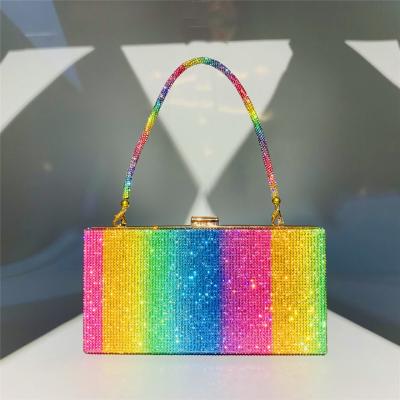 China High Quality Multi Color / Candy / Envelope PDEP Multi Color Ladies Handbags Women Fashion Rainbow Purse Cross Bags Women Cross - Body for sale