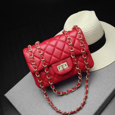 China 2021 summer rhinestones/women bags pattern bags women fashion rivets/buckets PDEP new rhombic red ladies handbags for sale