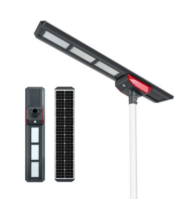 China ROAD ip65 100watt integrated all in one solar led street light with pole and PIR sensor for street for sale