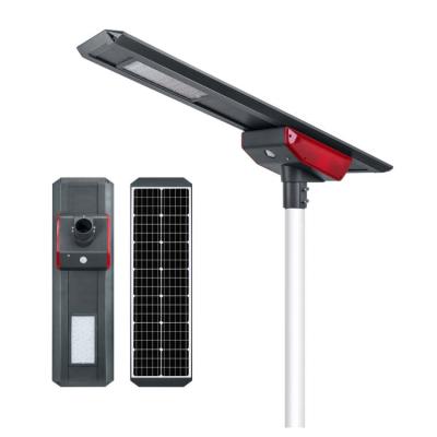 China ROAD CE RoHS IP66 50watt integrated all in one solar led street light with pole and PIR sensor for garden or street for sale