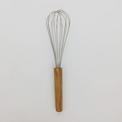 China Sustainable Shende Home and Kitchen Accessories Tools Wooden Utensils Olives and Stainless Steel Beater for sale