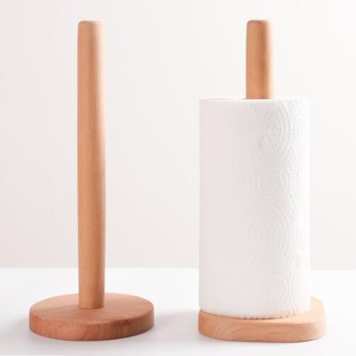 China Sustainable Modern Tissue Paper Roll Holder Wooden Shende Kitchen Paper Towel Holder for sale