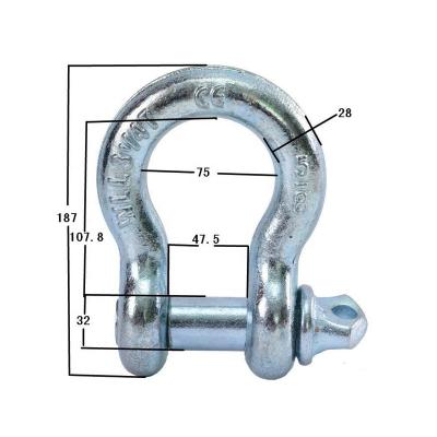 China Heavy Industry D Type Snap Shackle / Mini Snap Shackle Stainless Steel for sale