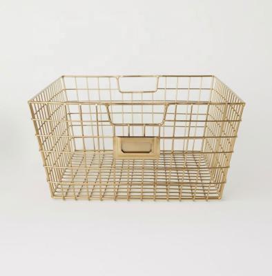 China Viable OEM & ODM Customized Size Metal Wire Storage Basket /Produce According To Your Drawings Or Samples for sale