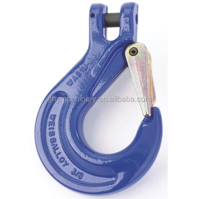 China Crane Metal Hook Forging G80 Clevis Flange Rigging Hook With Cast Latc Flange Hook for sale