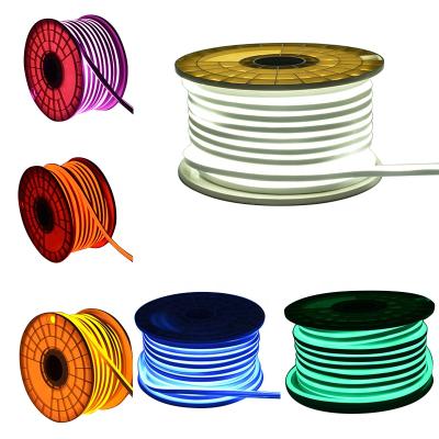 China Newest Ip65 IP67 Waterproof PVC Silicon Rope Neon Strip RGB 12v 24v Flex Led Neon Lights From Warehouse for sale