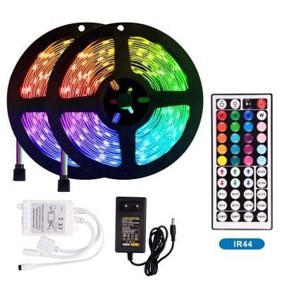 China Residential Smart Quality 5050 5m Multicolor Remote Control Led Strip Light RGB Remote Control Led Strip Light for sale