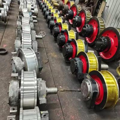 China Crane Customized Forge Steel Crown Pulley And Crane Rail Wheel for sale