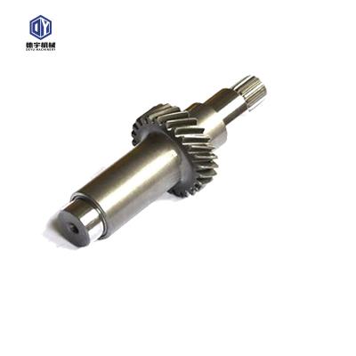 China Industry Transmission / Gearbox Parts Customized Precision CNC Stainless Steel Materials Forging And Casting Cast Iron Pump Gear Shaft for sale