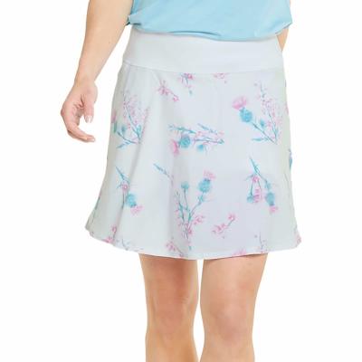 China Anti-Static Women Floral Print Tennis Skirt Soft Lightweight Golf Wear Dress With Pockets for sale