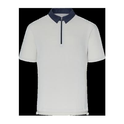 China cheap Anti-wrinkle t-shirt men tops blank custom t-shirts brand golf zipper polo t-shirt for sale