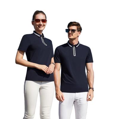 China Custom Casual Polo Shirt Men's Anti-Wrinkle Summer 100% Cotton Polo Shirt Knit Short Sleeve for sale