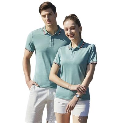 China Custom Moq Anti-Wrinkle Low Men's Short Sleeve Embroidered Golf Soft 100% Cotton Polo Shirt for sale