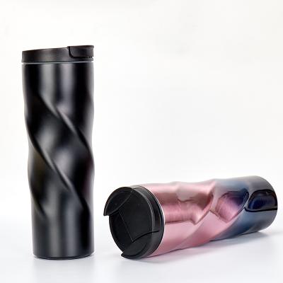 China Disposable Economic Custom Design Stainless Steel Inside 304 Outside 201 Auto Tumbler for sale