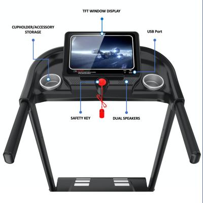 China SuperMove Home Electric Folded Walking Equipment For Home Use Best Treadmills Led Screen For Time Speed ​​Distance Calorie for sale