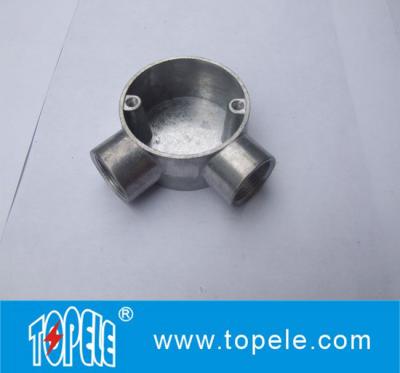 China TOPELE 25 mm / 32 mm BS Elektrische geleiding gegalvaniseerd aluminium cirkelvormig aansluitdoosje voor geleidingsbevestigingen Te koop