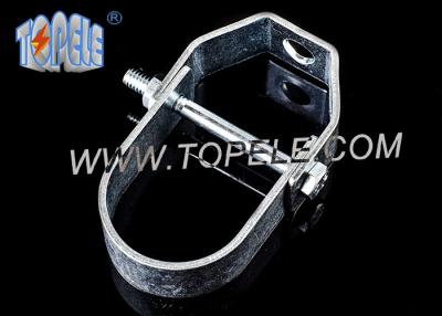 China Heavy - Duty Galvanized Steel Conduit Fittings Pipe Clamp Clevis Hanger for sale