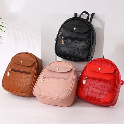 China casual& 2021 Fashion Crocodile Backpack Mini Women Small Student Backpack Multifunction High Capacity Wholesale Luxury Leather Women Handbags for sale