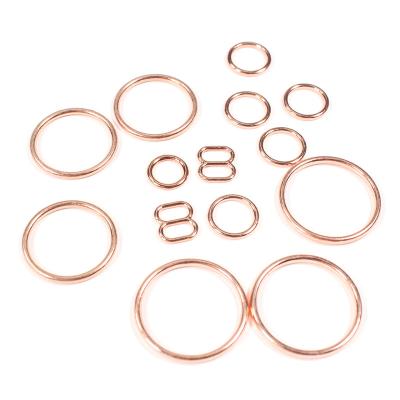 China Durable Oeko quality alloy bra ring and slider for sale