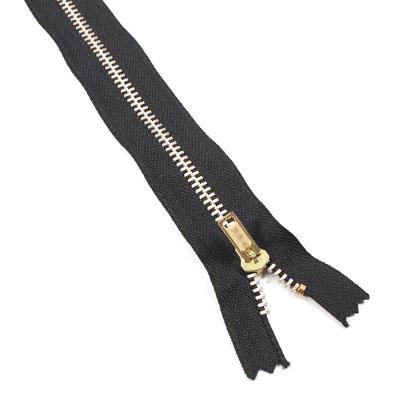 China Viable Popular Brass Zipper Clothing Accessories Custom Designer for sale