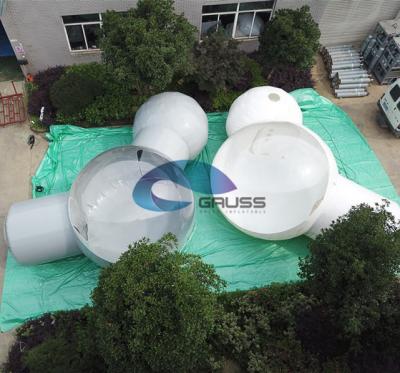 China 2018 PVC Bubble Tent Inflatable Gray Crystal Bubble Hotel For Sale for sale