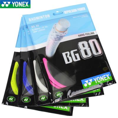 China High Repulsion Grudge Yonex Badminton Racket String BG80 10m for sale