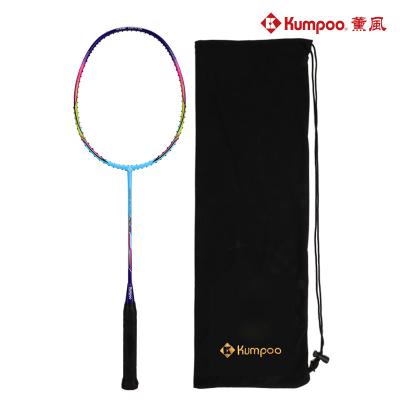 China Eastic & Durable Kumpoo PC66 badminton racket with string racket for sale