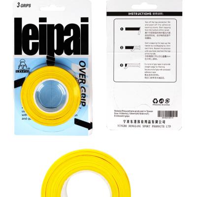 China LEIPAI TW101-3 TAIWAN Lightweight Portable Durable PU Material Racket Over The Handle Fishing Rod Sweat Band Grip for sale