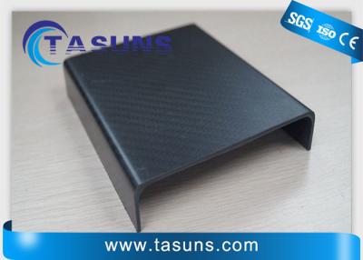 China Glossy Carbon Fiber Profile 1.5mm Carbon Fibre U Channel For Equipment Parts for sale