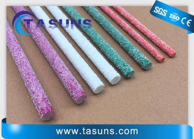 China 0.8mm Pultruded Fiberglass Rod Stakes With Fire Retardant Sanded Surface for sale