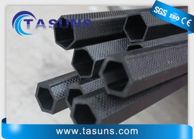 China 3k Plain Matte Carbon Fiber Hex Tube Mold Pressing for sale