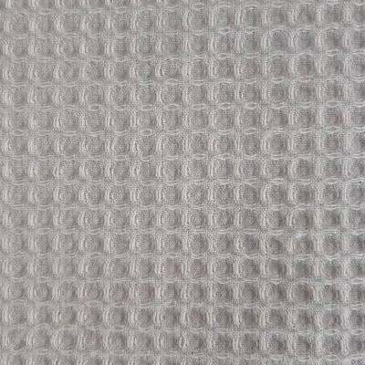 China High Quality 100% Breathable Gray Fabric For Bedding Home Textile Cotton Waffle Cloth Textile Fabric Sofa Clothing for sale