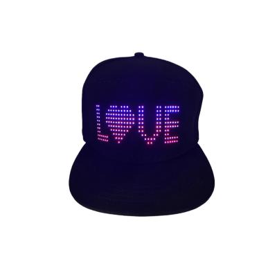 China JOINT APP Control Hot Selling Rave Lighting Party Rechargeable Washable Full Color Bright Christmas Led Hat for sale